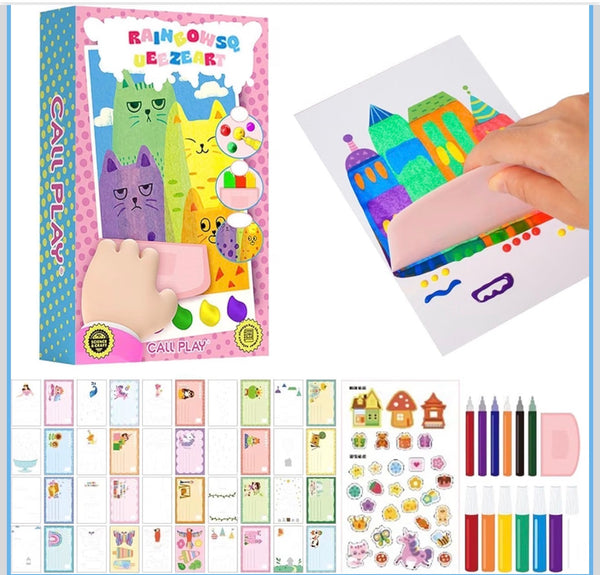 DIY Rainbow Scratch Art