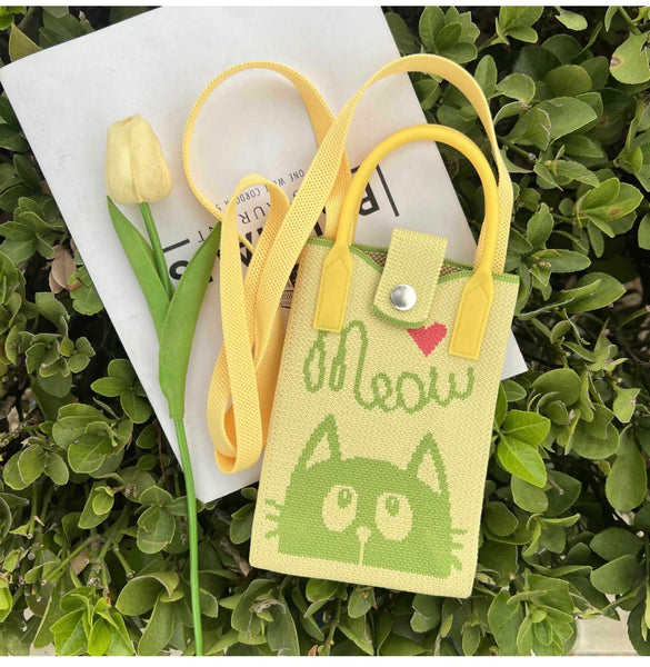 Korean Knitted Crossbody Sling Bag