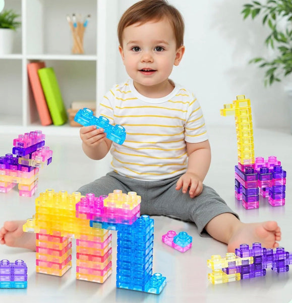 Gummy Blocks - 40pcs | Montessori, Sensory, Squishy and Stretchable