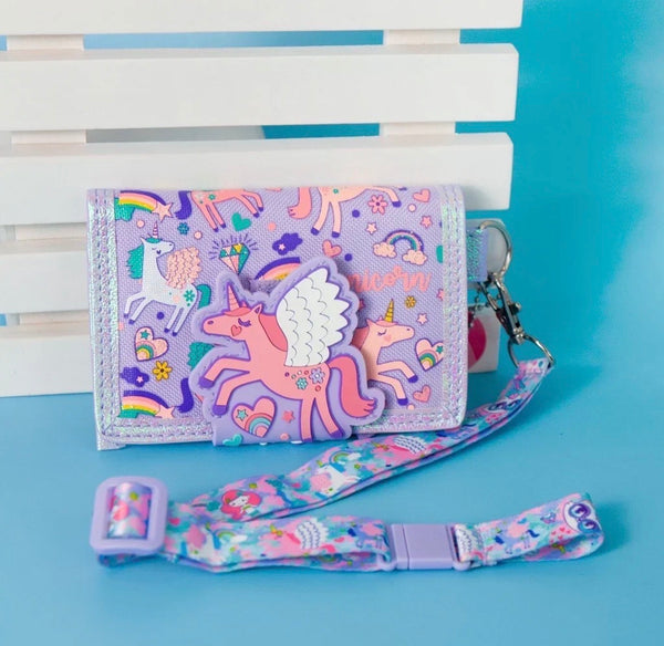 Kids Cartoon Tri-Fold Wallet Durable & Stylish