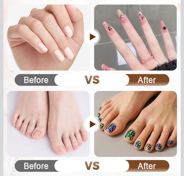 Nail Art Marker Pens Set of 12 Colors