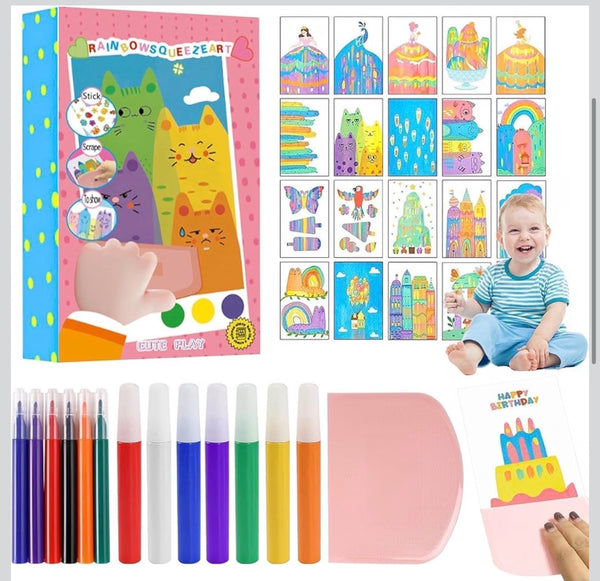 DIY Rainbow Scratch Art