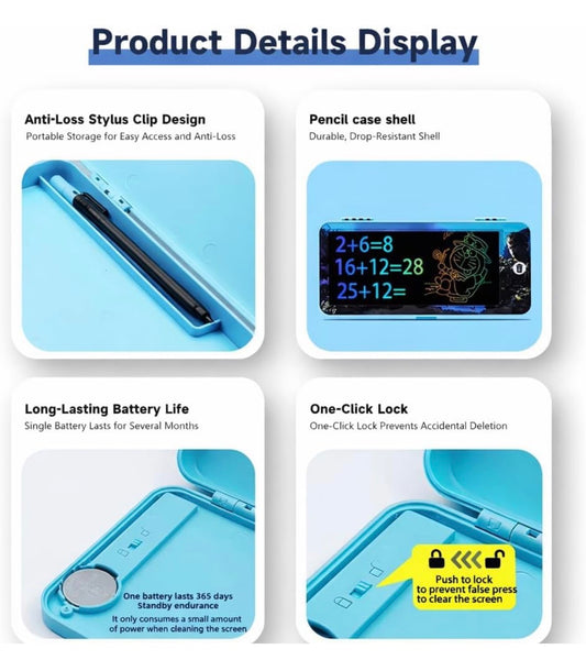 LCD Writing Pencil Box
