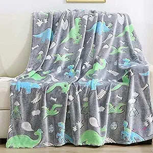 Glow in the dark Plush Blanket (Assorted color and design)