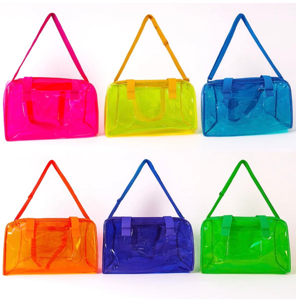 Transparent Jelly Duffle Bag | Waterproof PVC Travel & Gym Tote