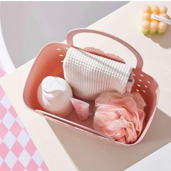 Cute Bunny Storage Basket for Kids | Plastic Tote Bag with Handle (Pack of 1)