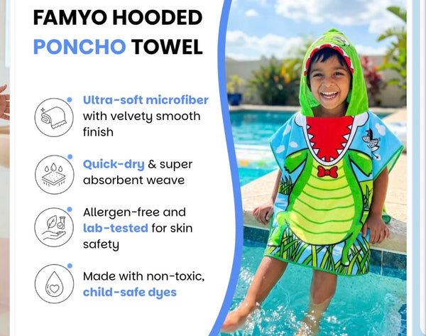 Kids Poncho Towel