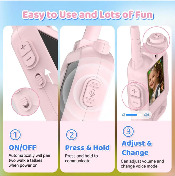 Kids Smart Walkie Talkies with Video Calling