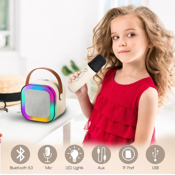 Portable Bluetooth Karaoke Speaker with Mic