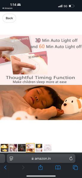 Dog Touch Night Lamp