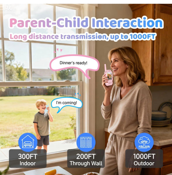 Kids Smart Walkie Talkies with Video Calling