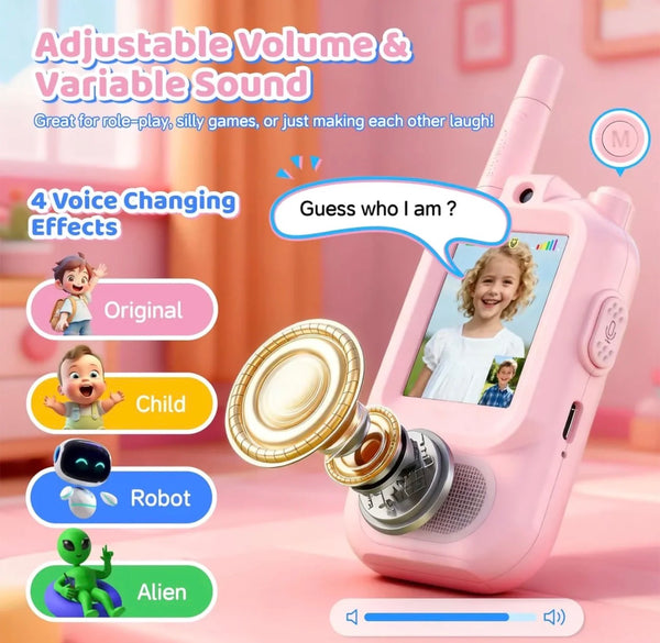 Kids Smart Walkie Talkies with Video Calling