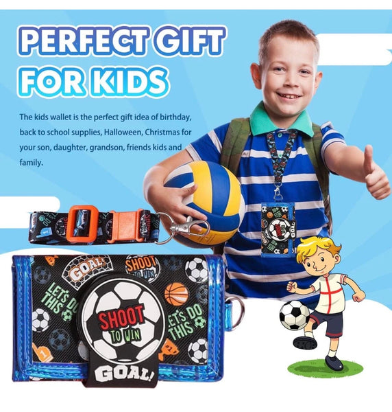 Kids Cartoon Tri-Fold Wallet Durable & Stylish