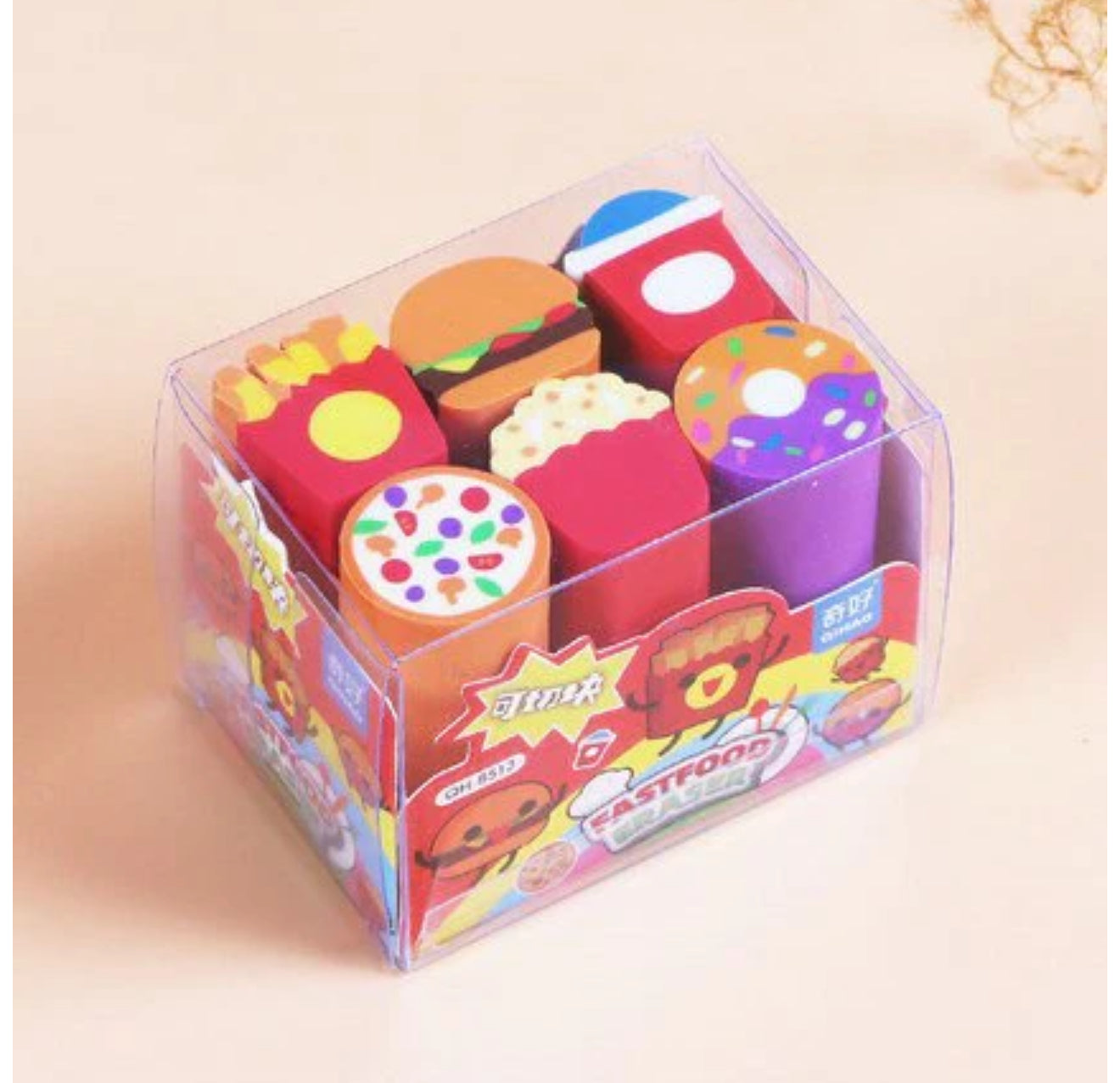 Whimsical Fast-Food Delight: The Playful Pencil Eraser with Precision and Style