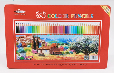 36 Coloured Pencil Tin Set