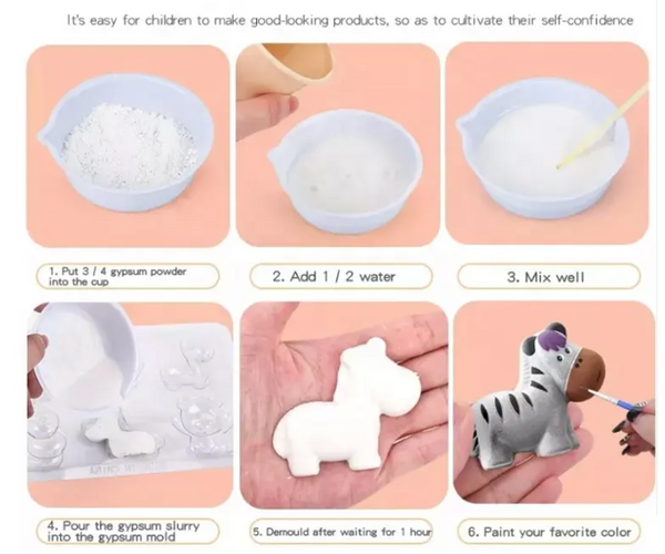 Paint Gypsum DIY Scrawl Toy