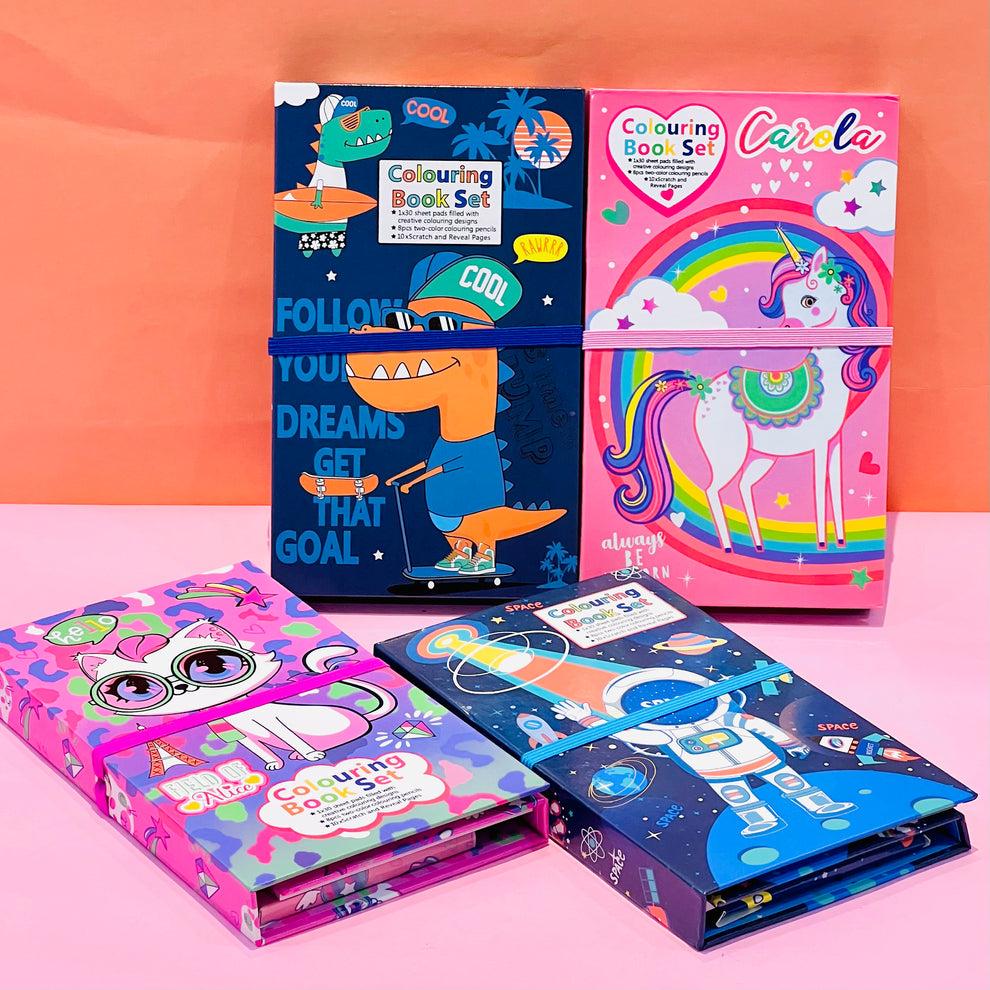 Dual Coloring Book with Dual Pencil Colors – The Peppy Door