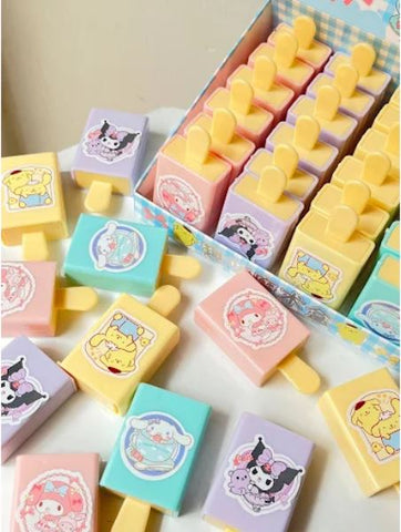 Magic Box Popsicle Shaped Ice Cream Drawer Eraser