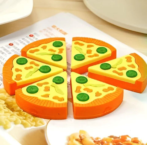 7 Slice Pizza Eraser