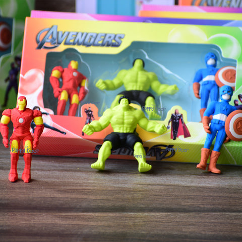 Superhero Erasers ( Set of 3 characters)