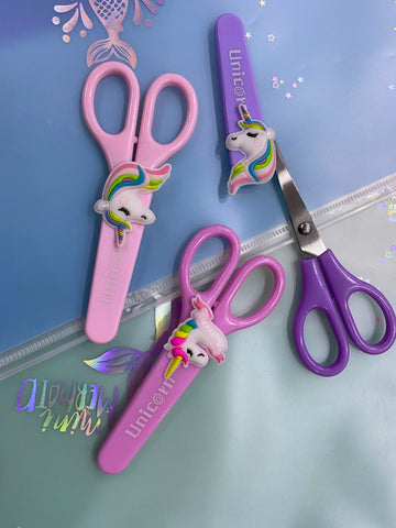 Unicorn Scissors With Protective Cover