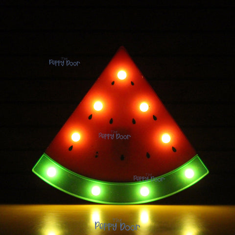 Watermelon slice marquee light